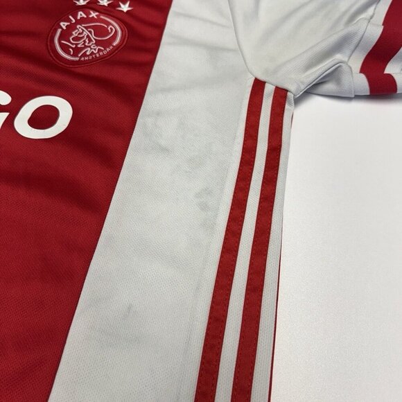Ajax Adidas Jersey Adult Medium Red Eredivisie Europa League Soccer Climalite - Picture 7 of 15